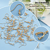DICOSMETIC 40Pcs 2 Size Rack Plating Brass Earring Hooks KK-DC0002-01-3