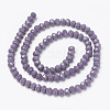 Opaque Solid Color Imitation Jade Glass Beads Strands EGLA-A044-P1mm-D11-2