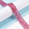 Natural Pink Tourmaline Beads Strands G-C009-B20-2