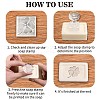 Clear Acrylic Soap Stamps DIY-WH0444-002-7