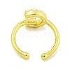 Rack Plating Brass Open Cuff Rings for Women RJEW-F162-01G-G-3