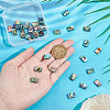 BENECREAT 1 Strand Natural Abalone Shell/Paua Shell Beads Strands BSHE-BC0001-12-3