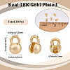 30Pcs Brass Bead Tips KK-SC0007-76-2