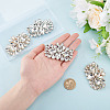 4Pcs 2 Colors Detachable Flower Shoe Decoration AJEW-GO0001-95-5