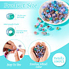 Transparent Crackle Acrylic Beads CACR-TAC0003-4
