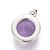 Natural Amethyst Pendants G-L512-B03-3