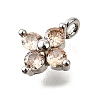 Brass Micro Pave Cubic Zirconia Pendants KK-D356-07I-P-2