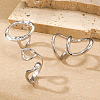 Minimalist Irregular Fashion Alloy Cuff Rings Sets SE5732-3