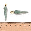 Natural Mixed Stone Pointed Pendants G-D089-01G-4