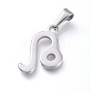 Non-Tarnish 304 Stainless Steel Pendants STAS-L210-06D-P-01-2