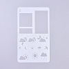 Plastic Reusable Drawing Painting Stencils Templates DIY-G027-F05-2