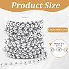 ABS Plastic Imitation Pearl Bead Chain KY-WH20006-09B-2