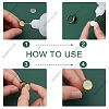 SUNNYCLUE DIY Half Round Adjustable Ring Making Kit DIY-SC0019-86-4