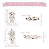  Jewelry 20Pcs 5 Style 304 Stainless Steel Pendants & Link Connectors STAS-PJ0001-19-2