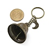 Iron Bell & Hollow Out Moon/Star/Sun Alloy Pendant Keychains KEYC-JKC00998-5