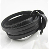 Flat Leather Jewelry Cord WL-WH0008-01A-04-1