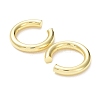 Rack Plating Brass Ring Cuff Earrings for Women EJEW-G352-04G-2