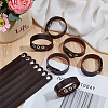15Pcs Imitation Leather Simple Plain Cord Bracelet with Alloy Buckles BJEW-ME0001-06A-4