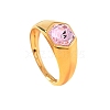 304 Stainless Steel with Cubic Zirconia Finger Rings FS-WG76F9A-26-2