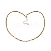 Stylish Natural Freshwater Pearls & Stainless Steel Beaded Necklaces for Women NR6960-2-1