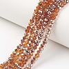 Electroplate Transparent Glass Beads Strands EGLA-A034-T2mm-N13-1