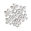 304 Stainless Steel Cuff Open Rings for Women SA-CBAF040-08P-2