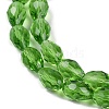 Transparent Imitation Jade Glass Beads Strands GLAA-N005-T4mm-D14-3