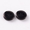 2-Hole Flat Round Resin Sewing Buttons for Costume Design BUTT-E119-34L-13-2