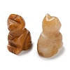 Natural Topaz Jade Carved Healing Figurines G-B062-04D-2