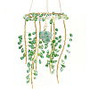 1Bag Iron & Glass Hanging Ornaments HJEW-SP0001-65A-1