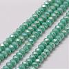 Electroplate Glass Bead Strands GLAA-K016-2x3mm-07FR-1