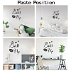 PVC Quotes Wall Sticker DIY-WH0200-095-3