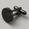 Stainless Steel Cuff Button STAS-WH0036-27EB-1