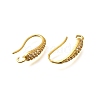 Brass Cubic Zirconia Earring Hooks KK-R217-19G-2