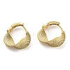 Brass Twist Wave Hoop Earrings EJEW-D067-05G-1