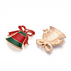 Christmas Theme Alloy Enamel Pendants ENAM-N056-403D-2