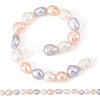 2 Strands Natural Cultured Freshwater Pearl Beads Strands PEAR-TA0001-28-1
