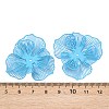 Spray Painted Iron Bead Caps IFIN-Z004-02C-3