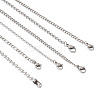 Beadthoven 30Pcs 6 Style 304 Stainless Steel Chains Necklace STAS-BT0001-13-3