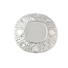 304 Stainless Steel Pendant Cabochon Settings STAS-D376-12P-1