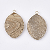 Natural Picture Jasper Pendants G-S344-83C-2