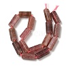 Natural Smrrawberry Quartz Beads Strands GG-CBA086A-03A-02-5