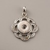 Alloy Rhinestone Hang Snap Base Pendants FIND-WH0152-01-1