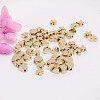   80Pcs 8 Styles Rack Plating Brass Beads KK-PH0006-72-3