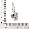 Brass Micro Pave Cubic Zirconia Pendants KK-M318-33P-3