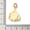 Rack Plating Brass Micro Pave Clear Cubic Zirconia European Dangle Charms KK--G504-22G-02-3