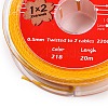 2-Ply Round Waxed Cotton Thread Cords YC-T004-01A-01-2