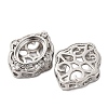 Brass Micro Pave Clear Cubic Zirconia Cabochon Settings KK-U074-03P-2
