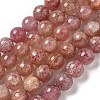 Natural Strawberry Quartz Beads Strands G-L595-C03-03-1