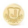 Golden Tone Round Wax Seal Brass Stamp Heads AJEW-Z034-02G-L-2
